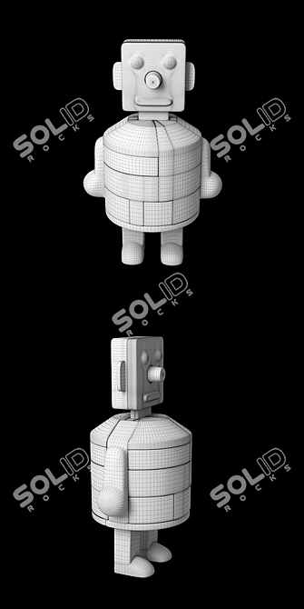 Soviet Robot Puzzle: Back in Time 3D model image 3