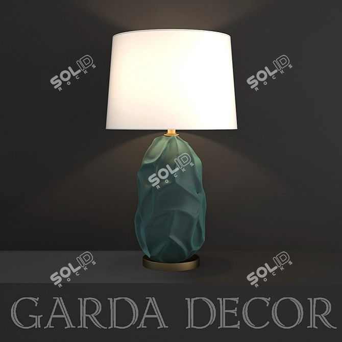 Garda Decor Ceramic Desk Lamp 3D model image 1