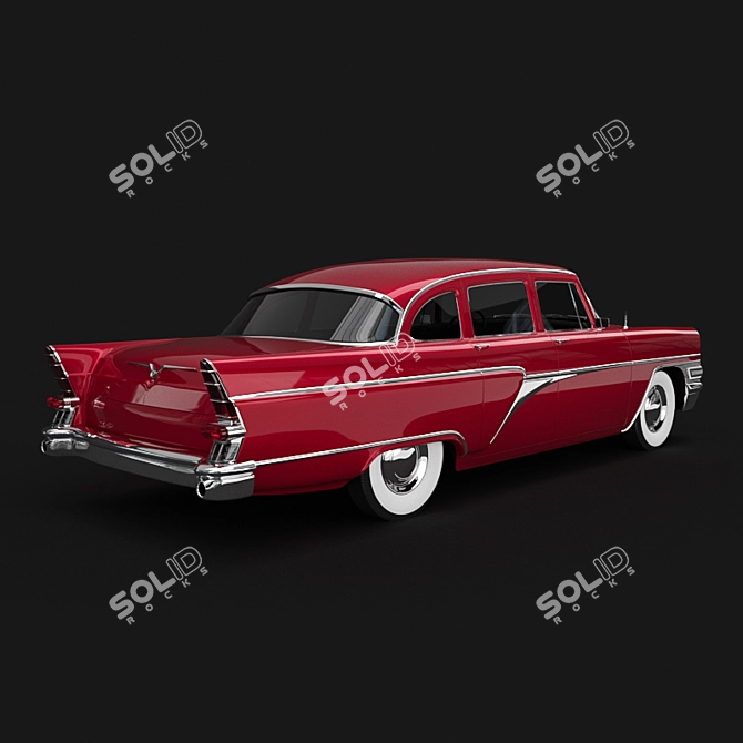 Classic Soviet Luxury: GAZ-13 "Chaika 3D model image 2