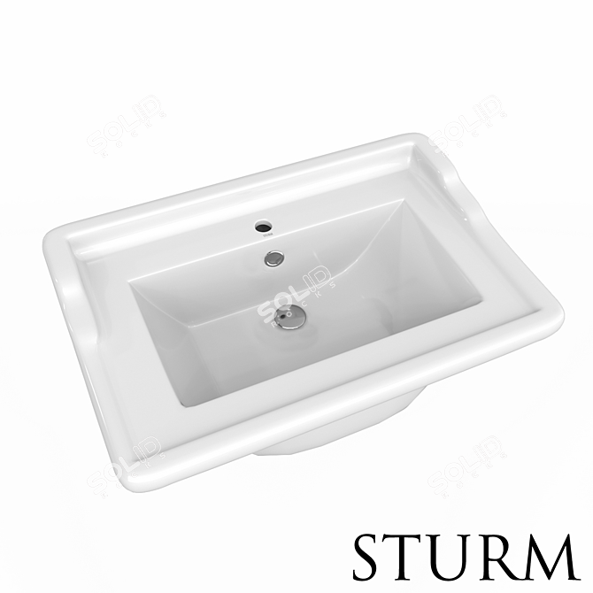 Elegant STURM Grazia Washbasin 3D model image 1