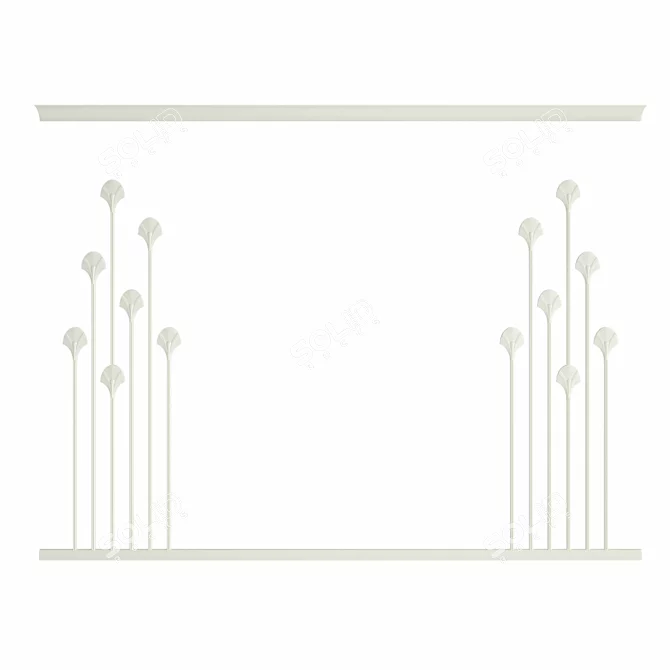 Lalique F3 77433AR: Elegant Wall Decor 3D model image 2