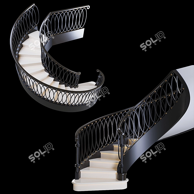 Modular Staircase System 3D model image 2