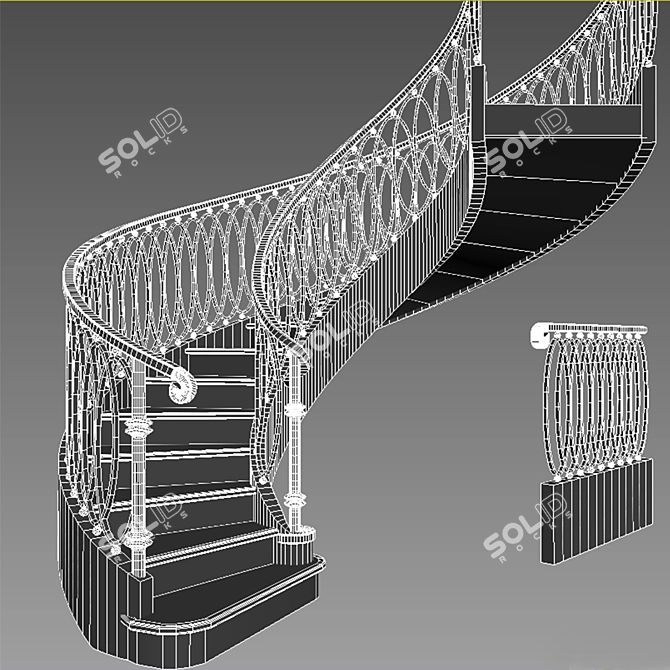 Modular Staircase System 3D model image 3