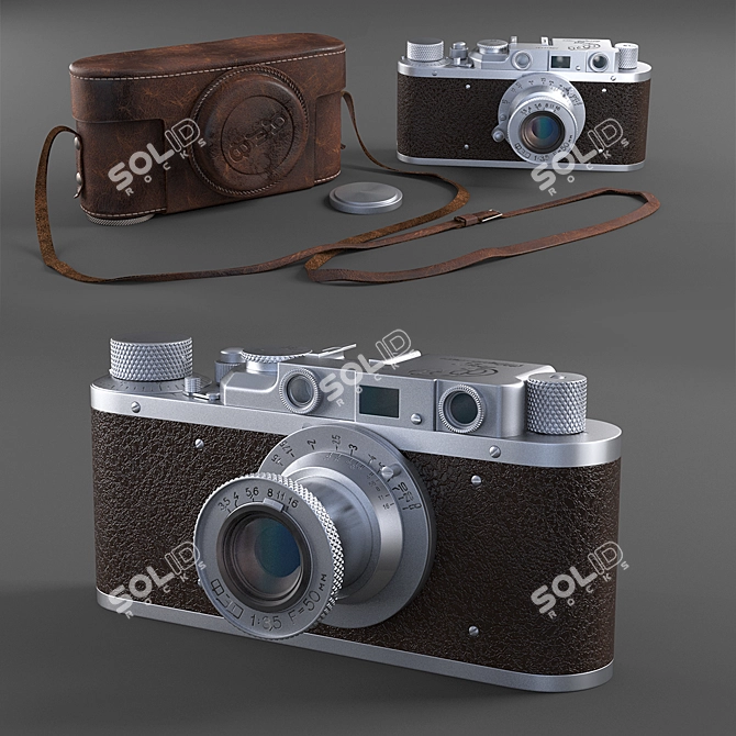 Soviet Rangefinder Camera 3D model image 1