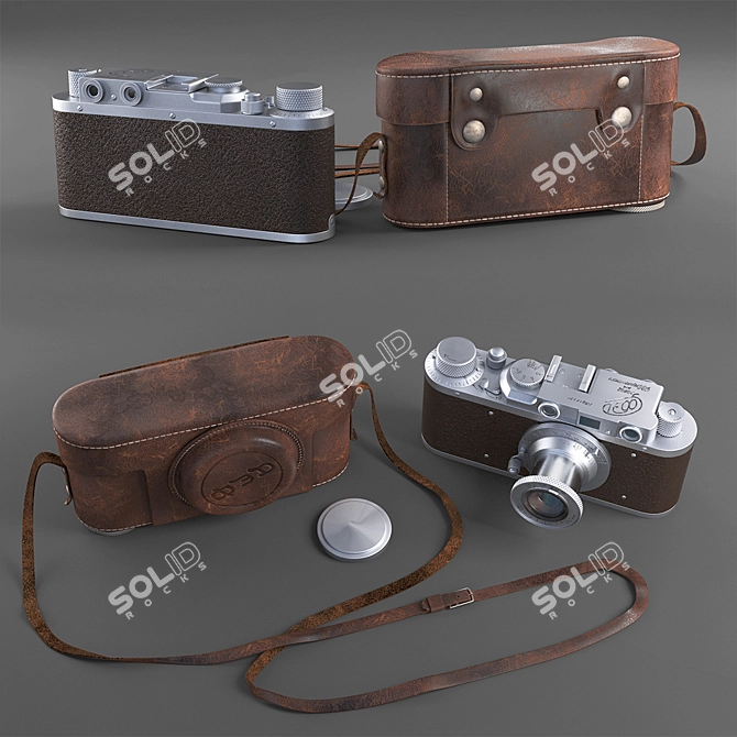 Soviet Rangefinder Camera 3D model image 2