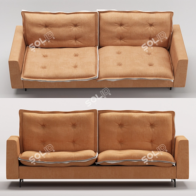 Voluptuous Elegance: Moradillo Only Sofa 3D model image 2