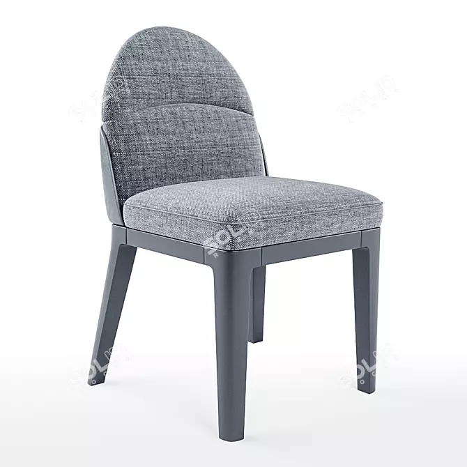 Elegant Aston Dining Chair 3D model image 1
