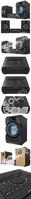 Sony Shake X10D Music System - Powerful Sound at its Best! 3D model image 2