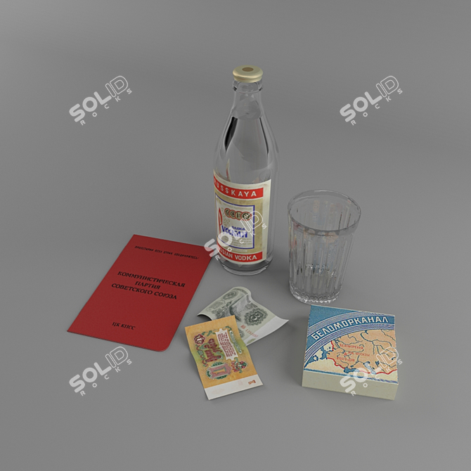 Soviet Nostalgia Gift Set 3D model image 2