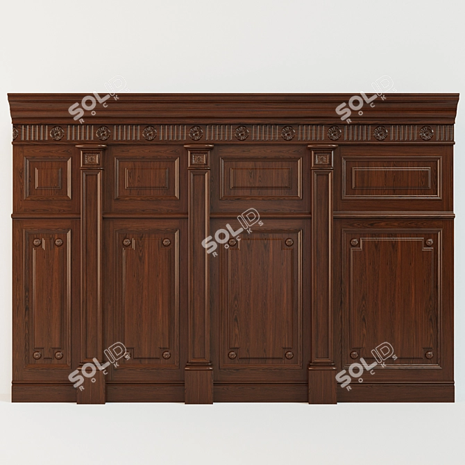 Wood Panel Collection: 13 3D model image 1
