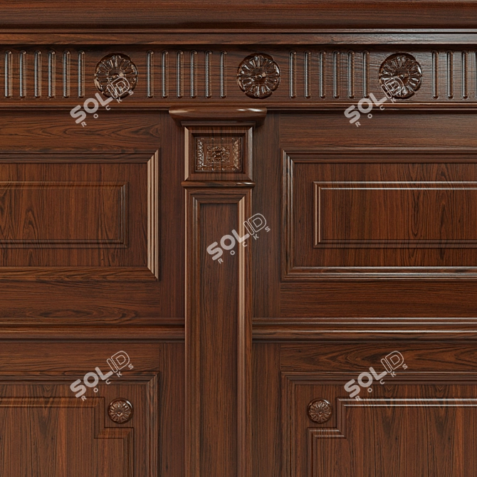 Wood Panel Collection: 13 3D model image 2