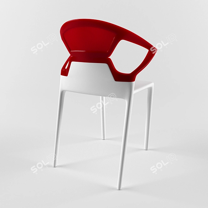 Outdoor Plastic Chair Swap 3D model image 2