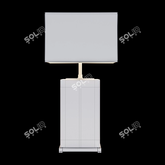 Elegant Crystal Bridgefield Table Lamp 3D model image 2