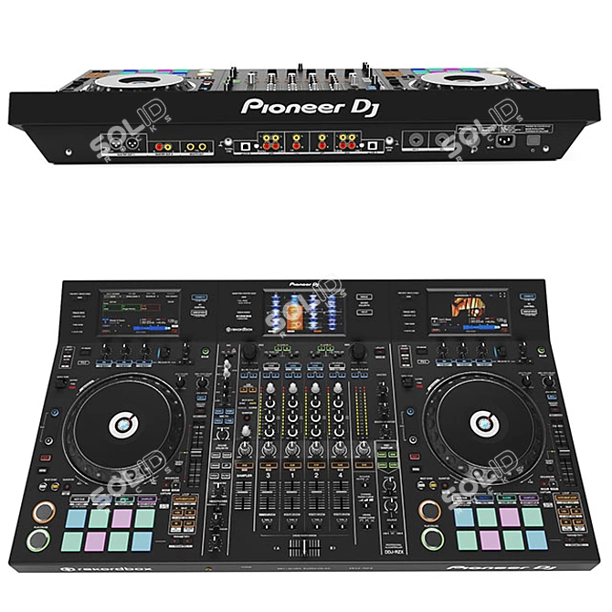  Cutting-Edge Pioneer DDJ-RZX DJ Controller 3D model image 1