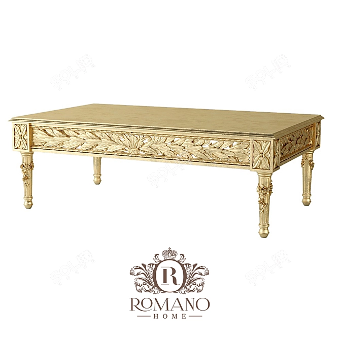 Romano Home Coffee Table - Handcrafted Décor by Patricia Romano 3D model image 1