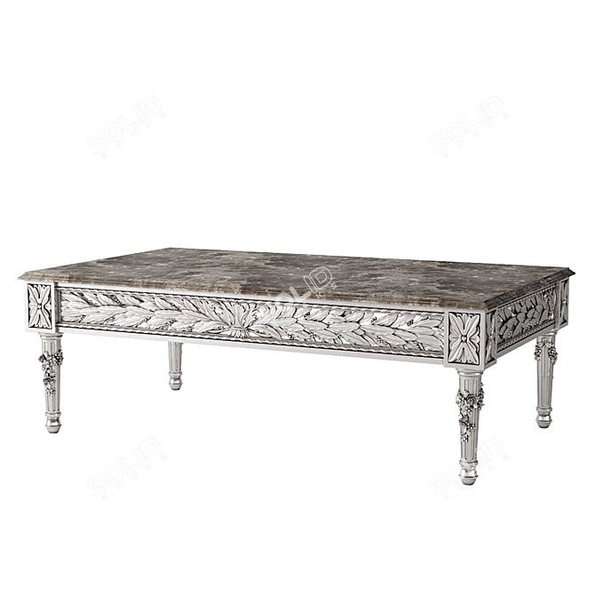 Romano Home Coffee Table - Handcrafted Décor by Patricia Romano 3D model image 2