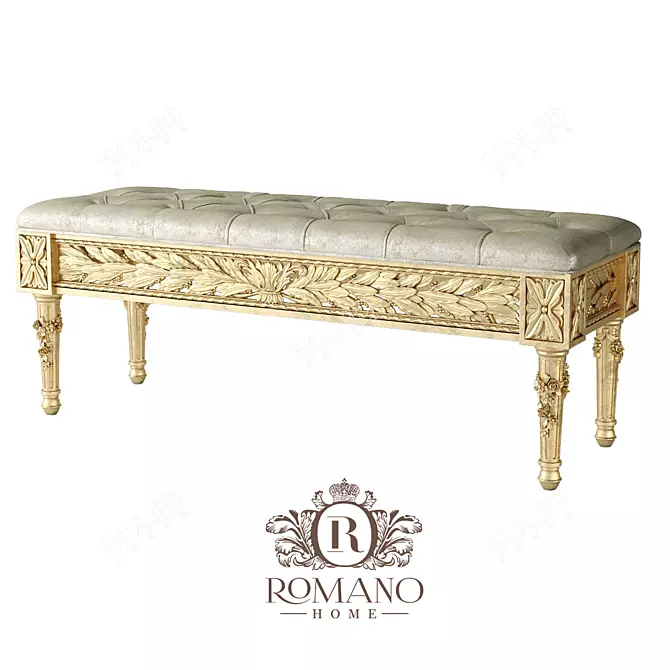 Elegant Patricia Bench for Luxurious Home 3D model image 1