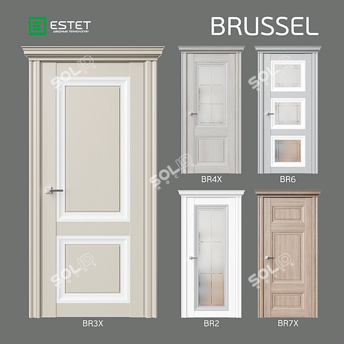 Elegant Brussel Collection: Classic meets Modern 3D model image 1