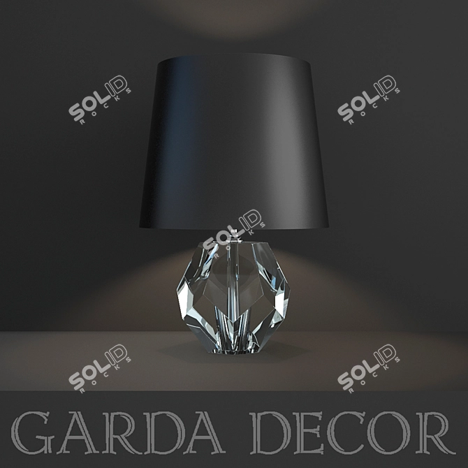 Crystal Desk Lamp: Garda Decor 3D model image 1