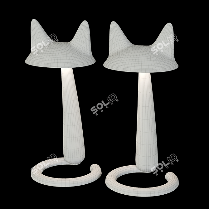 Sleek Table Lamp: Uniel TLD-532 3D model image 3