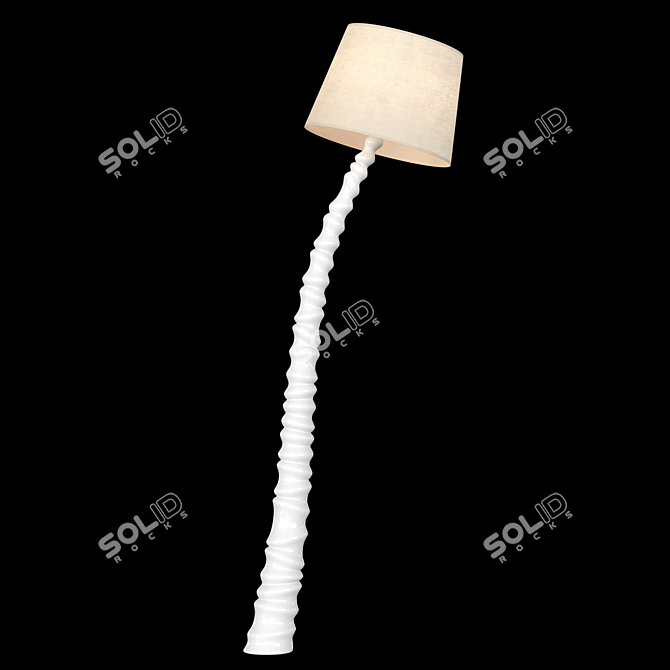 Tornado Floor Lamp: Sleek and Stylish 3D model image 1