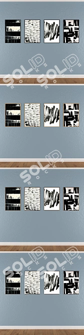 Versatile Set of Wall Paintings 3D model image 3