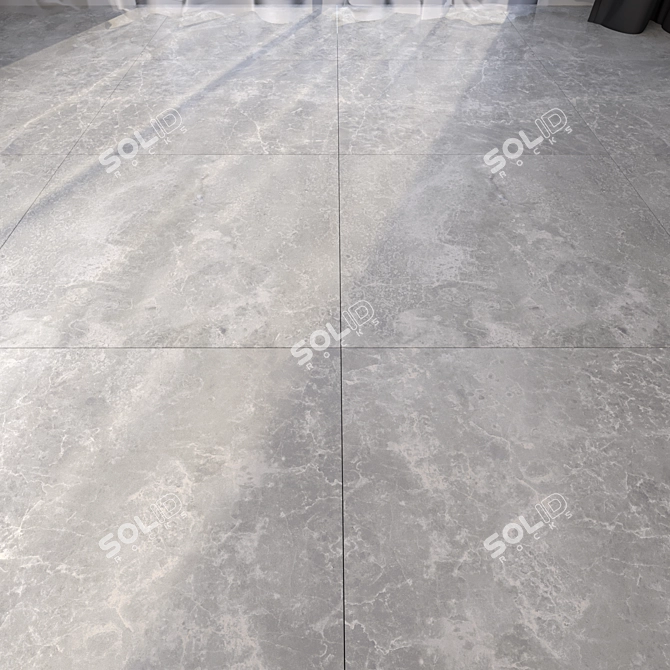 Luxury Marble Floor Tiles Set 3D model image 1