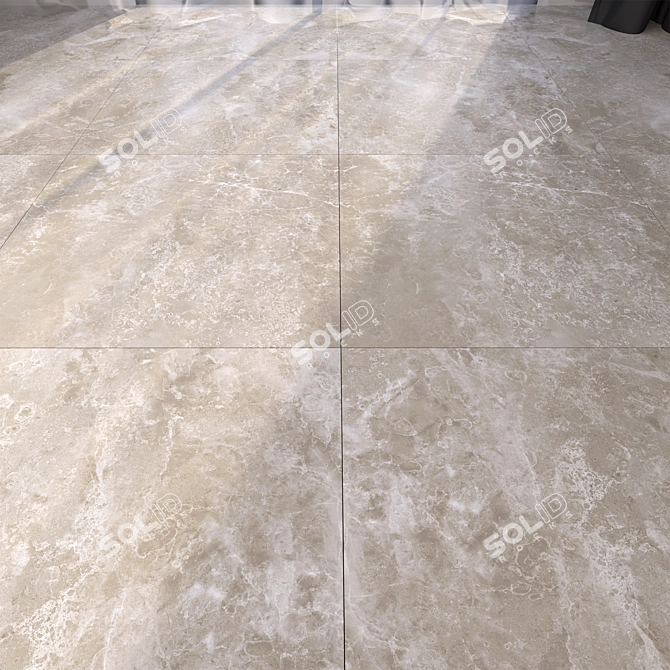 Luxury Marble Flooring 42: High-Definition Texture & Versatile Materials 3D model image 1