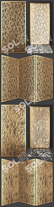 Elegant Decorative Panel 3D model image 2