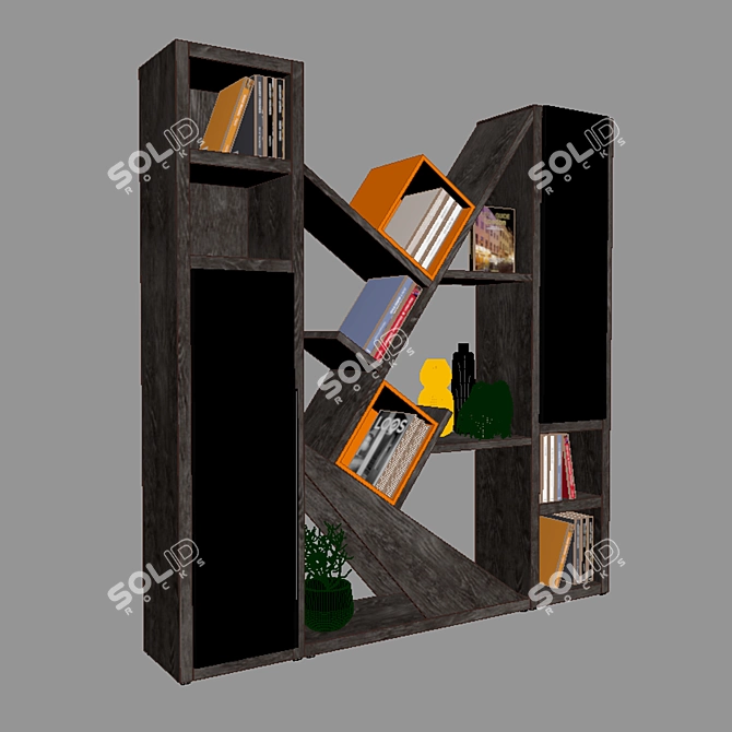 Gautier Bookcase: Stylish and Spacious 3D model image 3