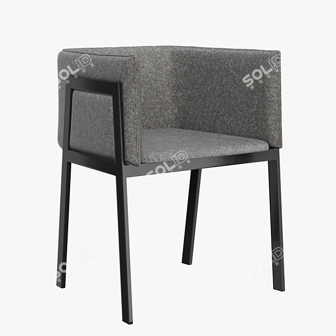 Elegant Pin-Up Grace Chair 3D model image 1