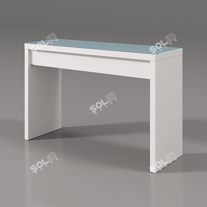 Sleek IKEA Malm Vanity: Organize in Style 3D model image 1