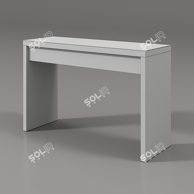 Sleek IKEA Malm Vanity: Organize in Style 3D model image 2