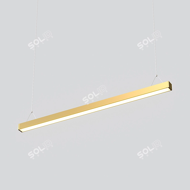 Golden Glow LED Lamp by Novosvet 3D model image 1