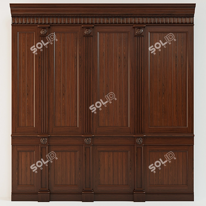 Wood Panels Collection 3D model image 1