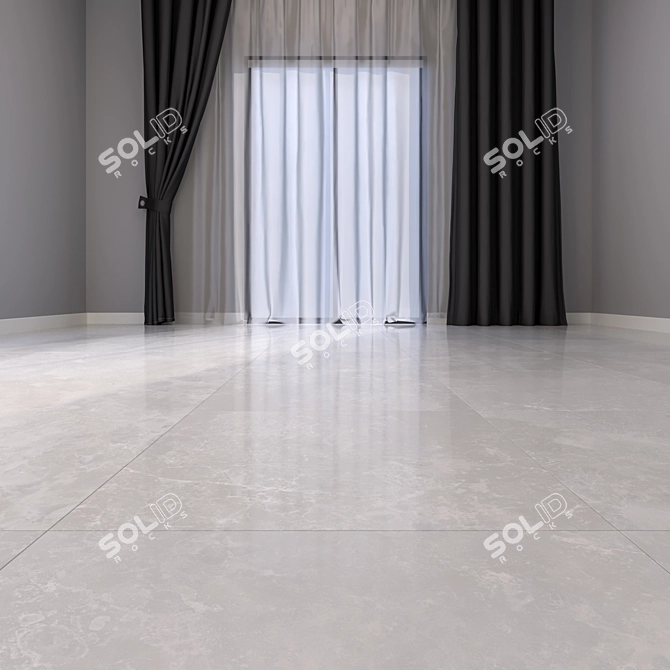 Luxury Marble Floor Tile 3D model image 2