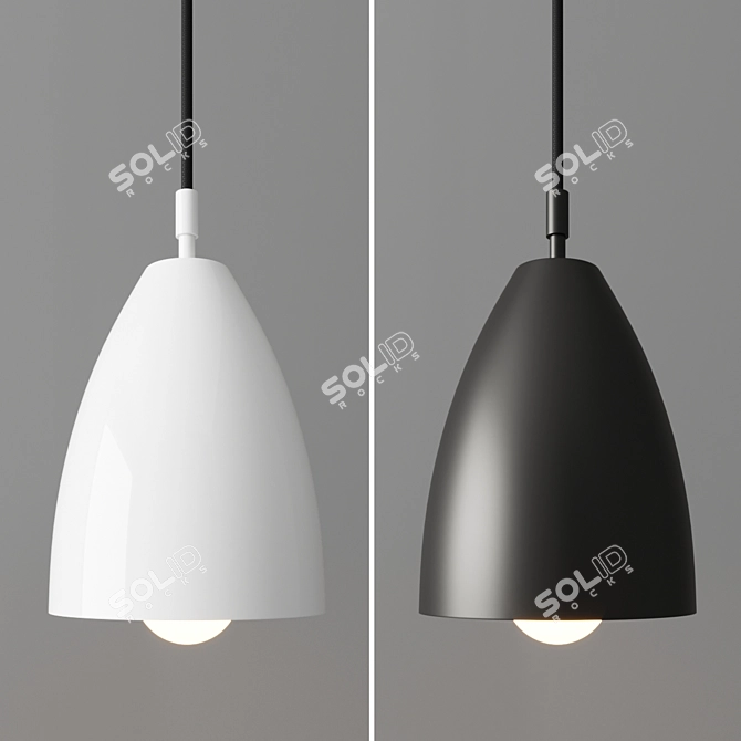 Mid-Century Betty Pendant Light 3D model image 1