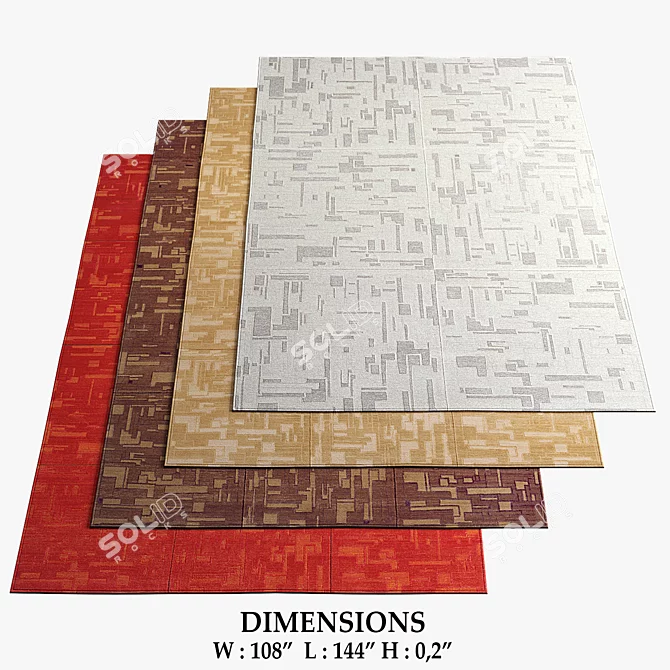 Jan Kath Concept Map Rugs 3D model image 1