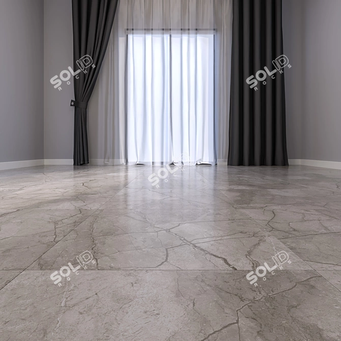 Elegant Marble Floor 50: HD Textured, High-Quality Material 3D model image 2