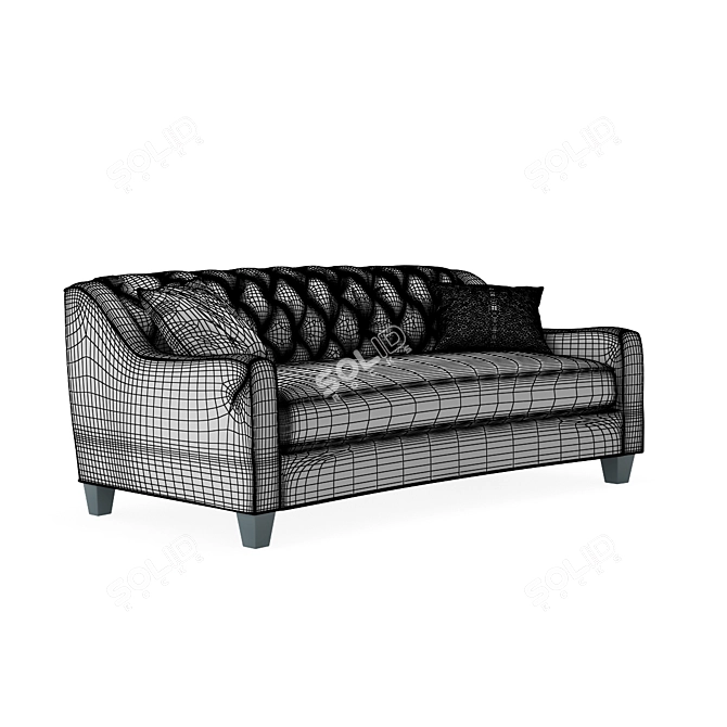 Riemann Smoke Polyester Sofa 3D model image 3