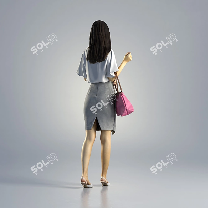 Professional Woman Jess 3D Model 3D model image 2