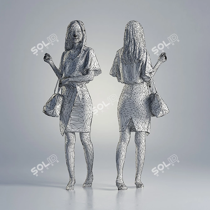 Professional Woman Jess 3D Model 3D model image 3