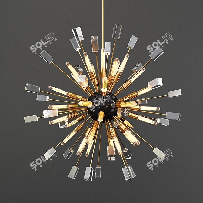 Elegant Eichholtz Chandelier 3D model image 1