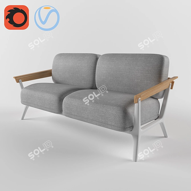 Venetian Sofa 3D model image 1