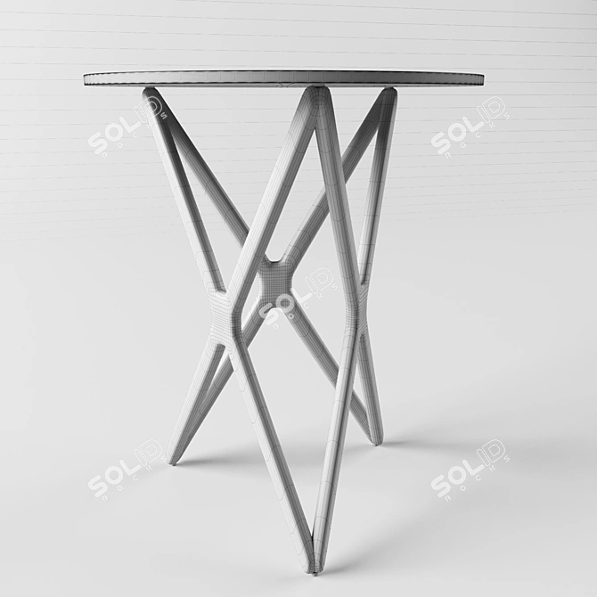 Modern Dual Tone Coffee Table 3D model image 3