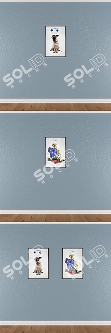 Elegant Wall Art Set: No.605 3D model image 3