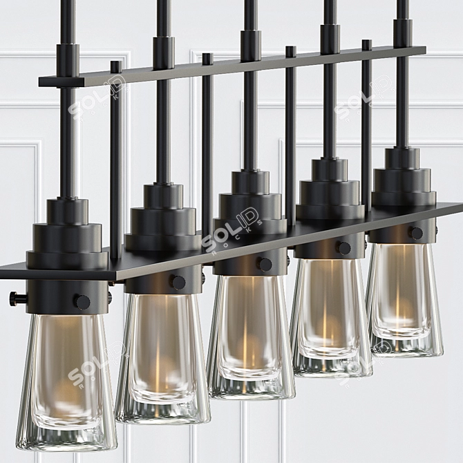 Elegant Erlenmeyer Pendant: Modern Lighting 3D model image 1