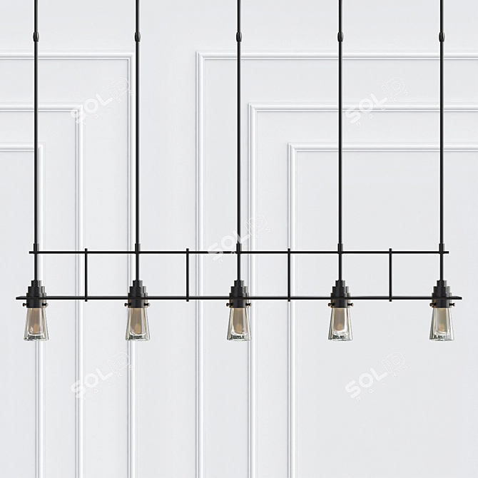 Elegant Erlenmeyer Pendant: Modern Lighting 3D model image 2