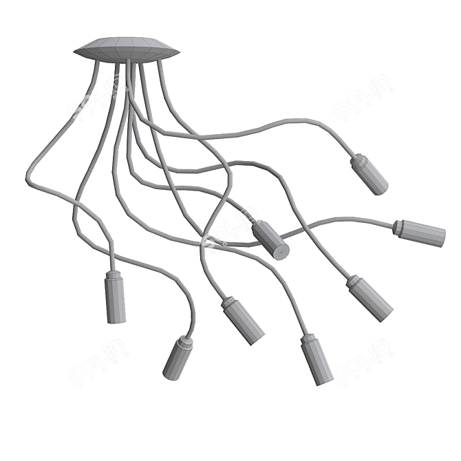 Ethereal Essence Ceiling Light 3D model image 2