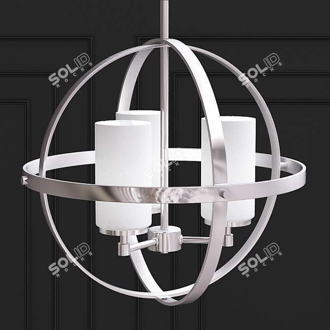 Elegant Alturas Chandelier 3D model image 1